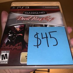 (RARE) PlayStation 3 Video Game 🎮 PS3 Classic HD Collection Trilogy Devil May Cry 👿 😈 Anime Manga