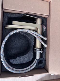 Brand New AKrines Brushed Gold Bathroom Faucet – Never Used