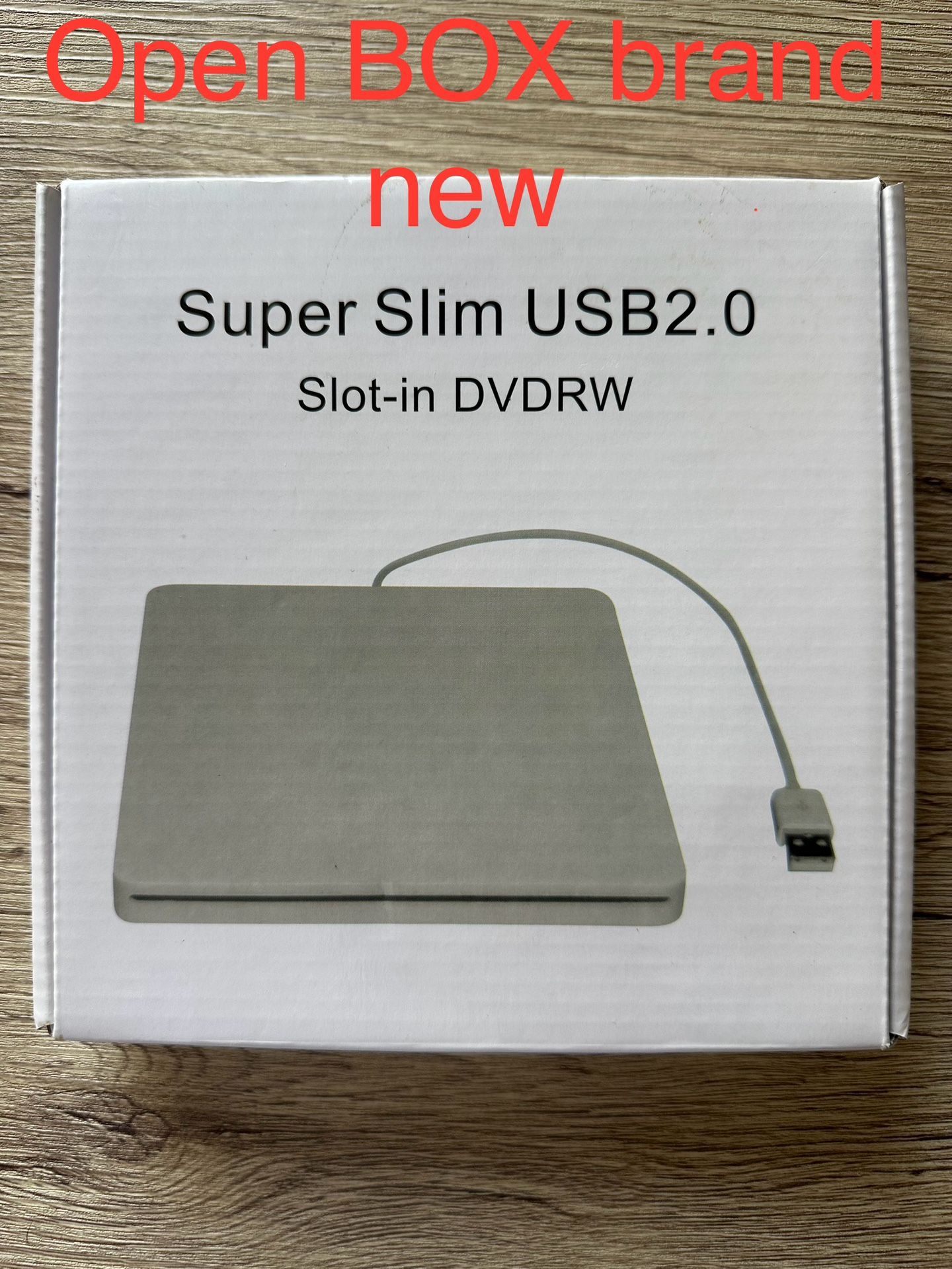 Super Slim USB2.0 Slot-in DVDRW, Opened Box But Never Used 