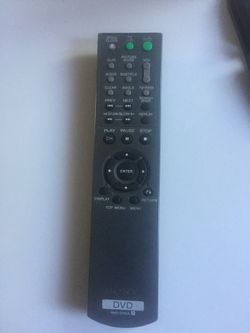 Sony DVD TV remote control