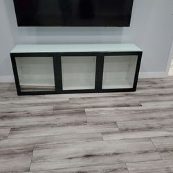 Glass Top Storge Entertainment Center
