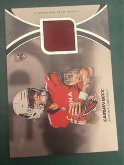 2026 Topps Flagship Carson Beck RC NFL Rookies Material Relic RMC-CB Cardinals