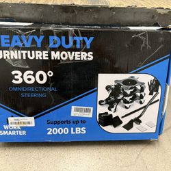 Furniture Movers with Wheels - Set of 4 Heavy Duty Furniture Lifter Tool with 2000 lbs Load Capacity, Easy Sliders Dolly for Appliances, Sofa, Etc.