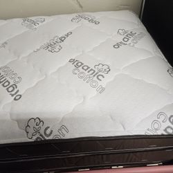 Brand New 12" Organic Cotton Or Bamboo Soft Twin Pillowtop Mattress