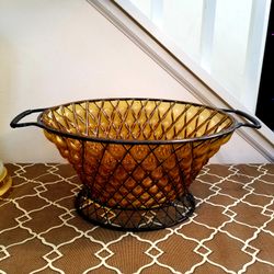 Decorative Hand Blown Glass Bowl