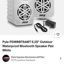 Pyle Outdoor Bluetooth Speakers 5.3in 200w 12v 
