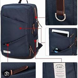 Zumit Mens Fashionable Navy Lap Top Backpack $25 Firm On Price