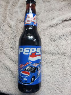 Jeff Gordon 12 full ounce Pepsi bottle