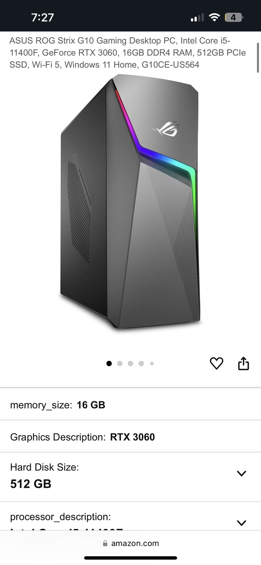 Asus Rog Strix Gaming Pc