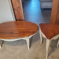 Ethan Allen Coffee And End Table.