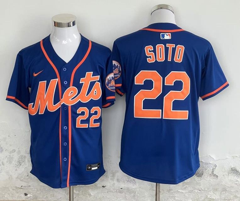 New York Mets Juan Soto Baseball jerseys Kids/Men/Women
Blue