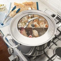 Olla tamalera de 20qt con divisor