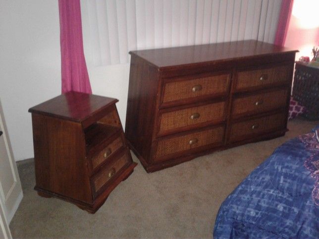 Pier One Pyramid Dresser & Nightstand