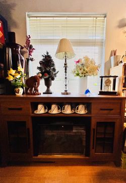 Beautiful fireplace cabinet