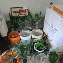 wine making supplies and caning jars