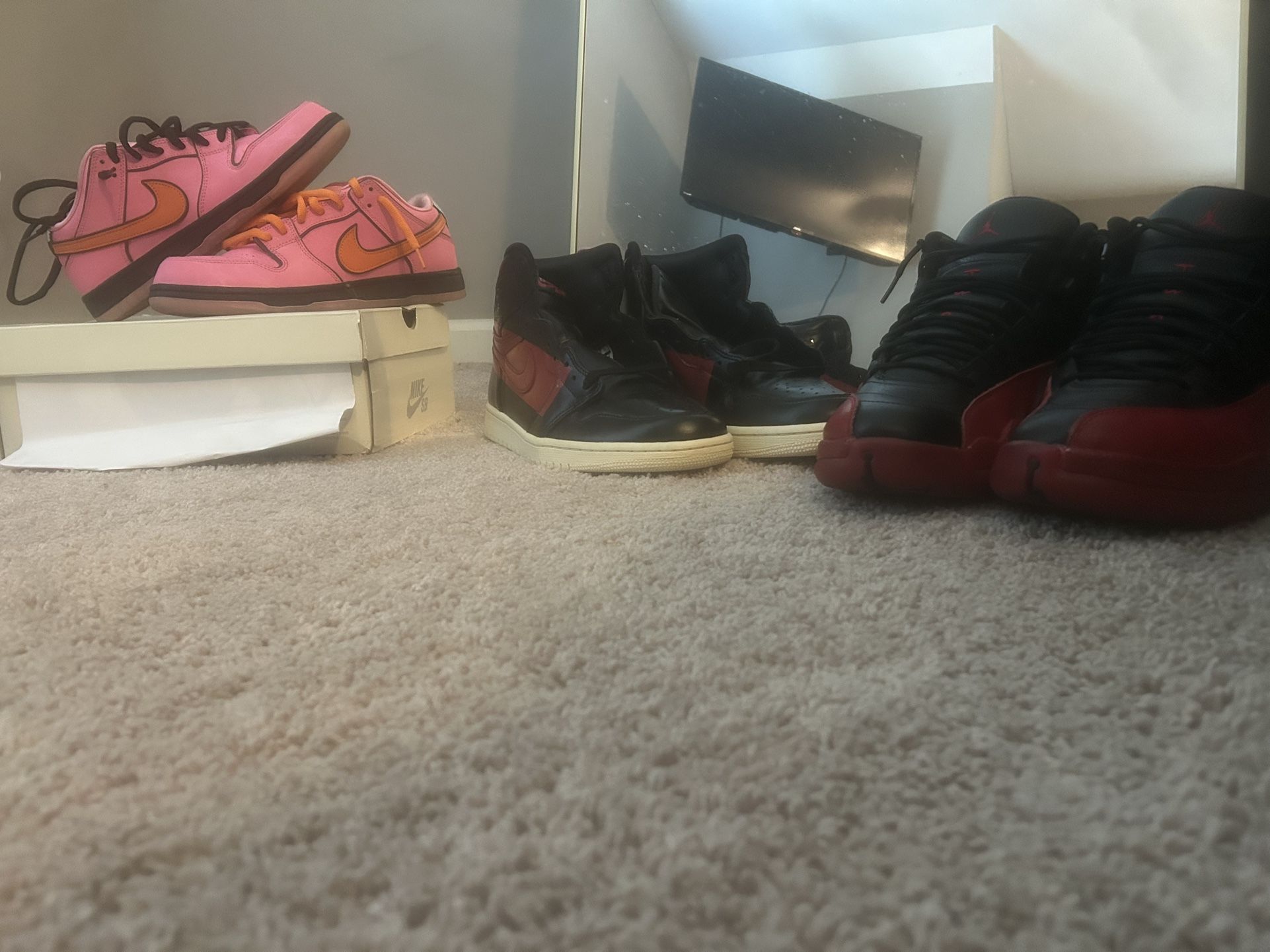 Power Puff Girl Dunks, Jordan Flu Games, Jordan 1