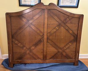 Solid wood oak headboard