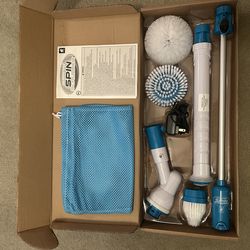 Hurricane Spin Scrubber Rechargeable Cordless Spin Brush with 3 Spin Brushes