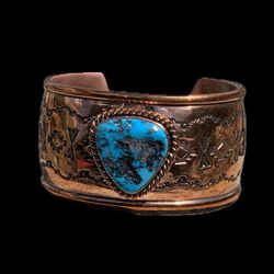 Ultimate Sleeping Beauty Turquoise & Copper Bracelet 