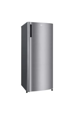 LG 6.0 cu. ft. Single Door Refrigerator with Inverter Compressor Pocket Handle in Platinum Silver