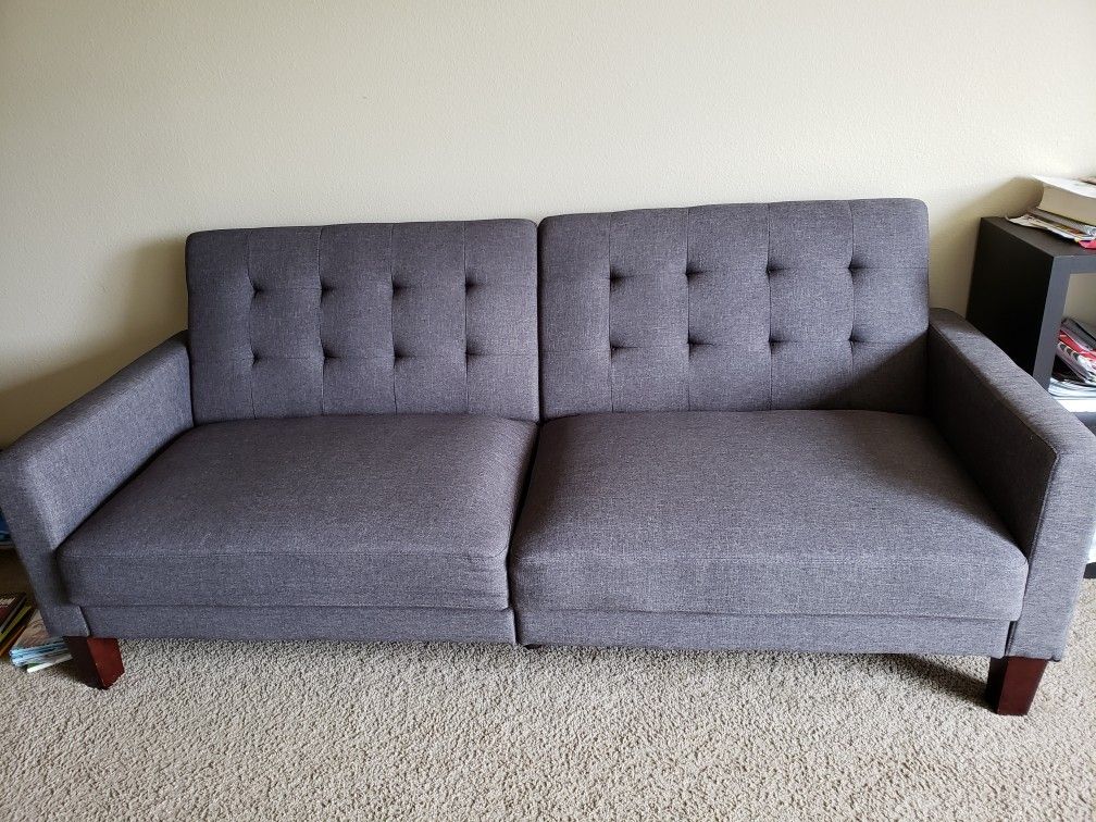 Better Homes and Gardens Porter Fabric Tufted Futon