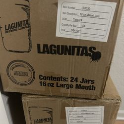 Lagunitas Mason Jars 16 Oz
