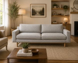 West Elm Light Grey Sofa