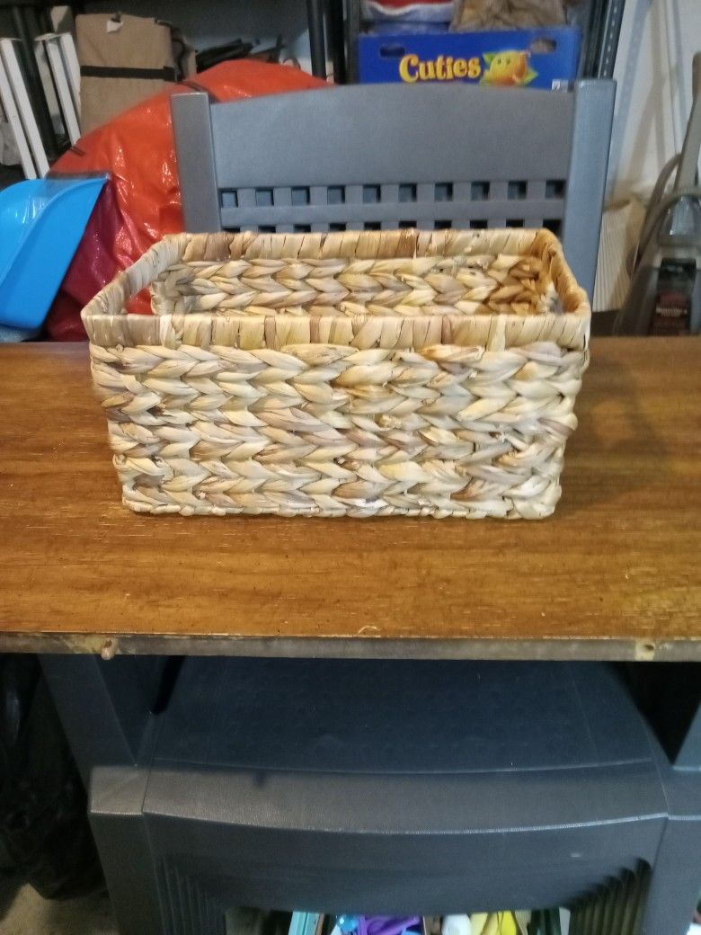 Nice Basket  13in L 8 In W 6 In Deep