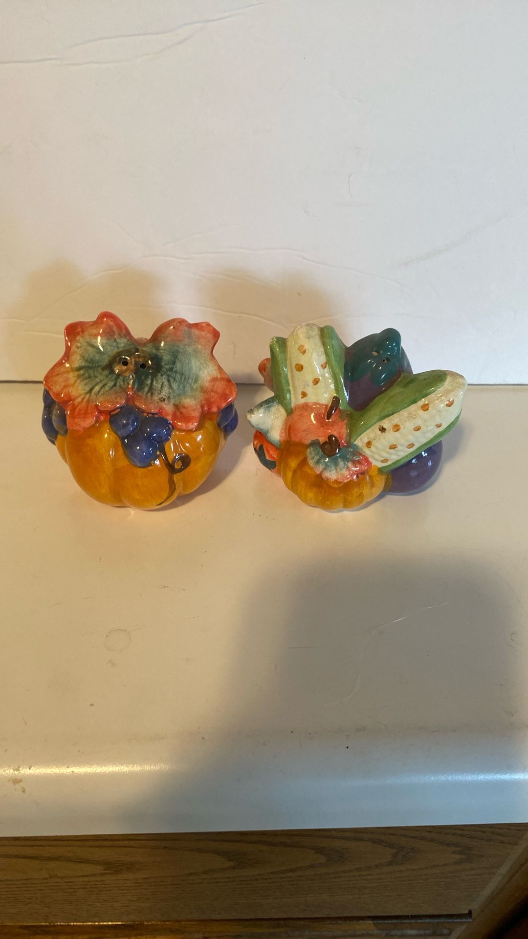 Pumpkin salt and pepper shakers