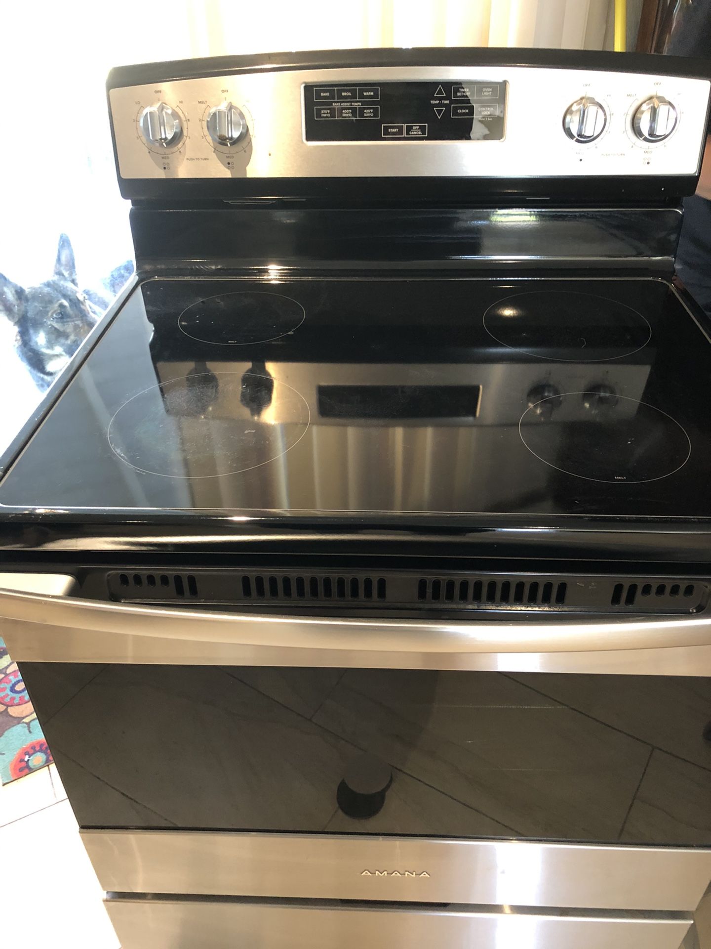 Used Amana electric range stove