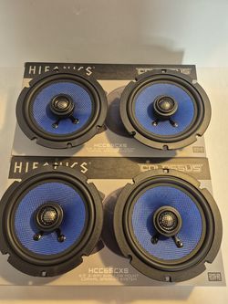 HIFONICS 2 PAIRS 6.5" 2 WAY 125 WATTS SHALLOW MOUNT CAR SPEAKER