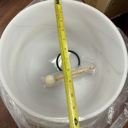 12” White Crystal Singingbowl