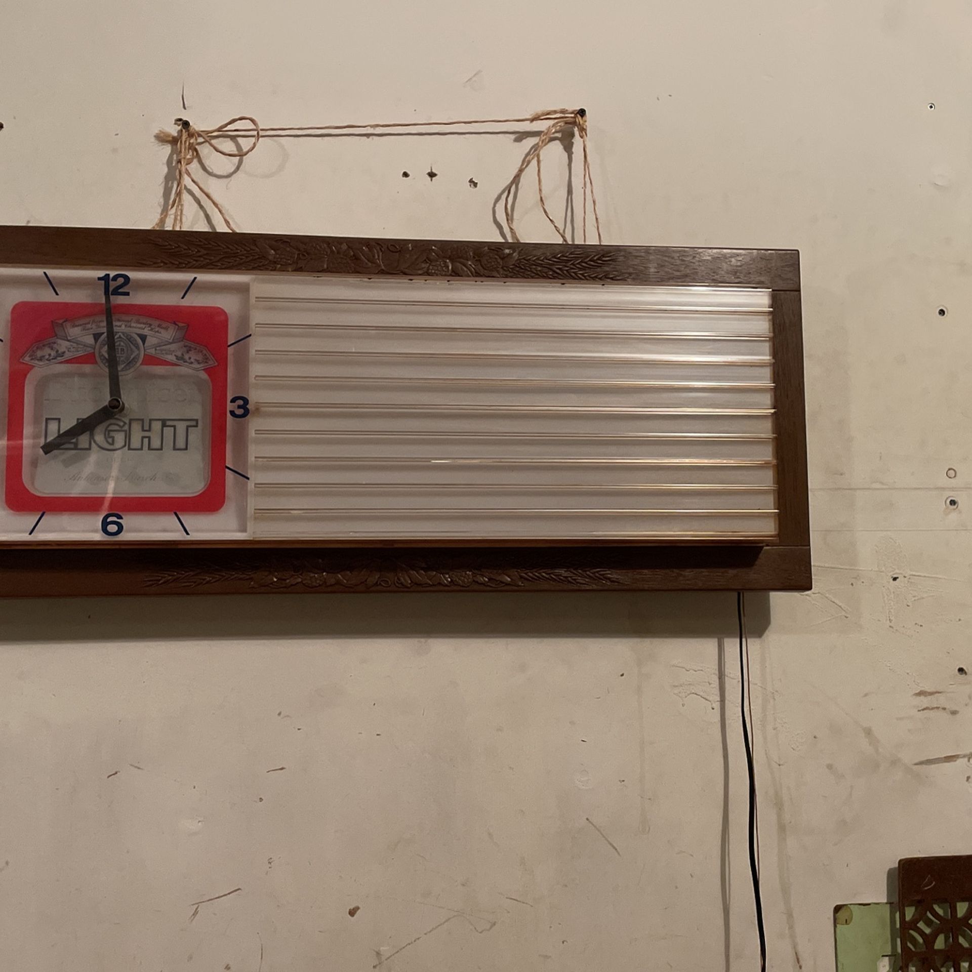 Budweiser Clock From Old Liquor Store