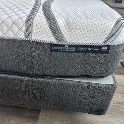 King Size Bed With Boxspring And Frame