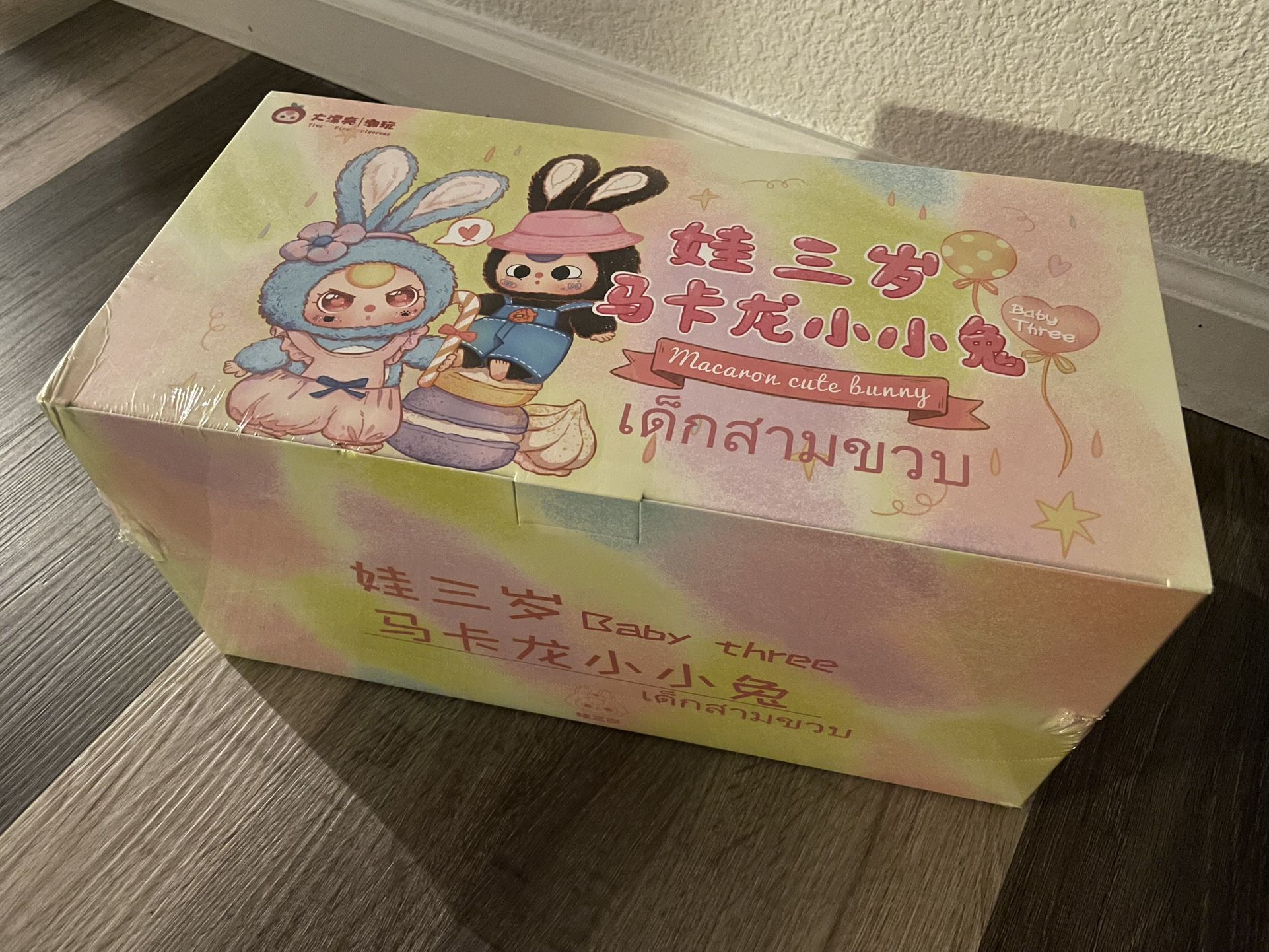 Baby Three Macaron Cute Bunny Case Of 6