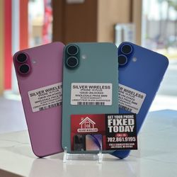 IPHONE 16 PLUS UNLOCKED 🩷💚💙