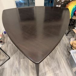 Triangle shaped dining table 