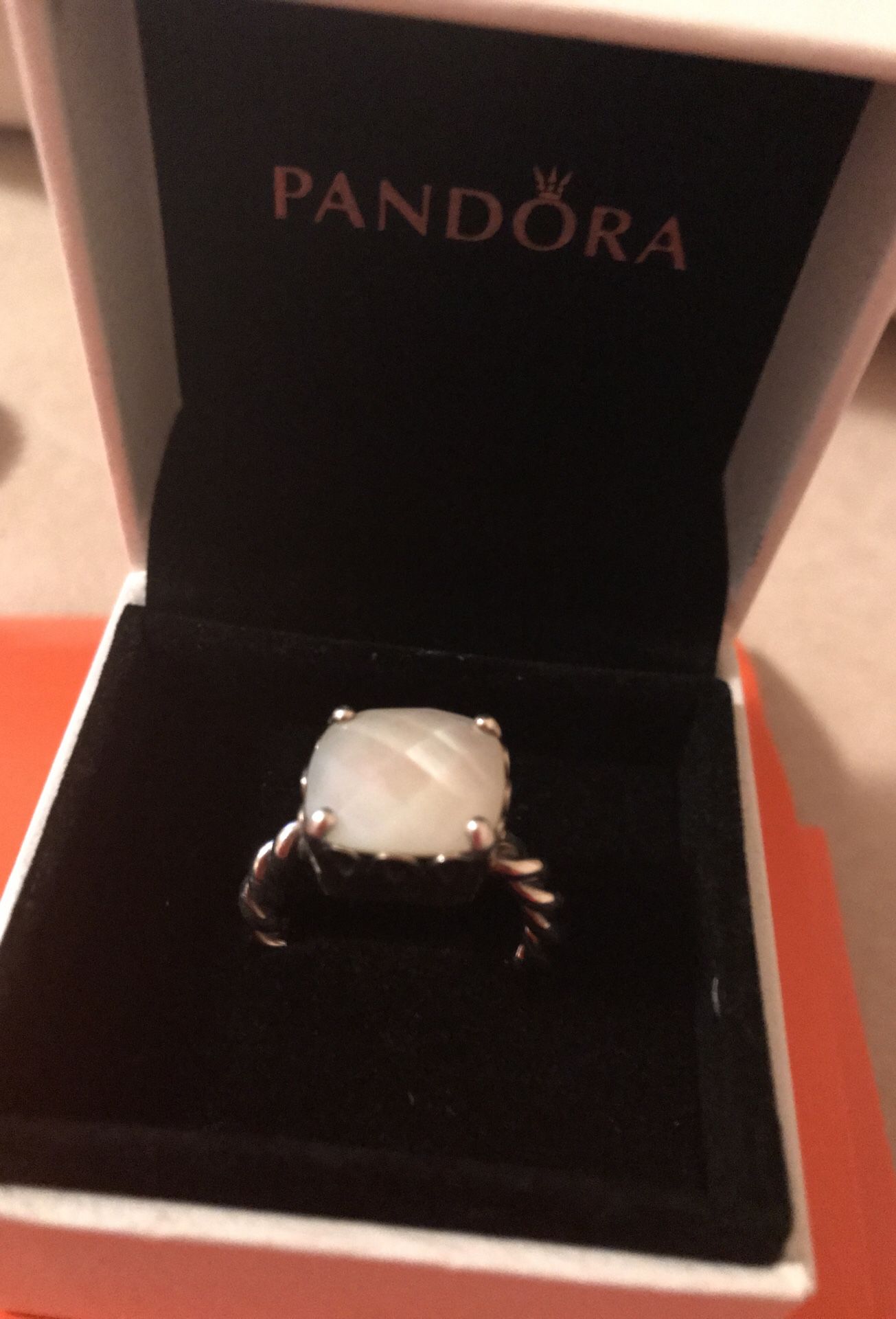 Pandora rings no 6 1/2 never used!