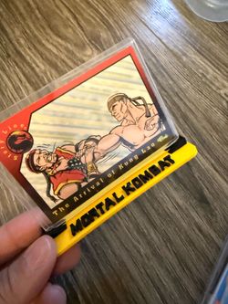 1994 Classic Mortal Kombat "Story Line" trading card - The Arrival Of Kung Lao