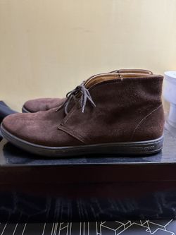 Giorgio Armani X2M049 Suede Chukka Boots Size 9 Dark Brown  display picture 1