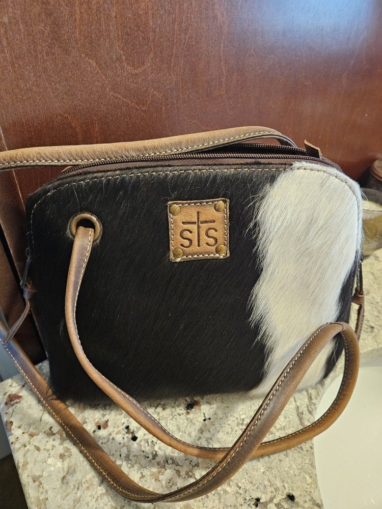 Genuine Cow Hide Leather Purse