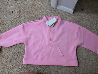 Kids Cropped Quarter Zip