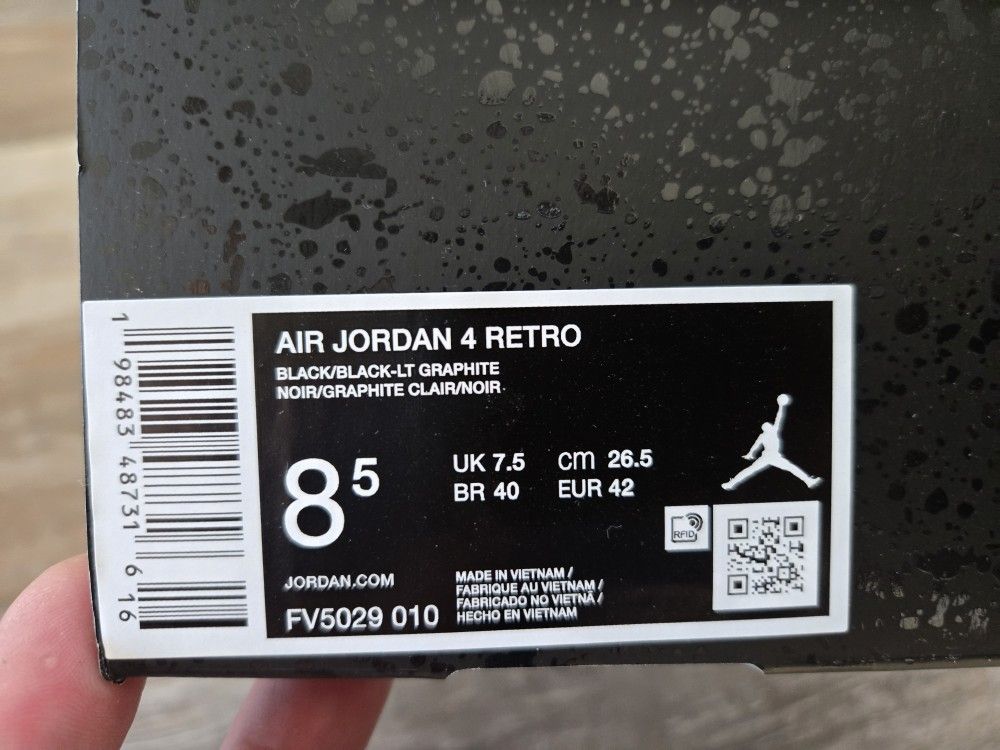 Jordan 4 Black Cat Sz 8.5