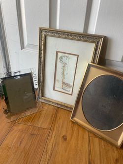 Nice painting & 2 photos frames $ 15 each