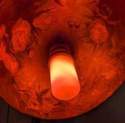 Light Bulbs Red & Green Swirling Lights Great for Parties or Halloween