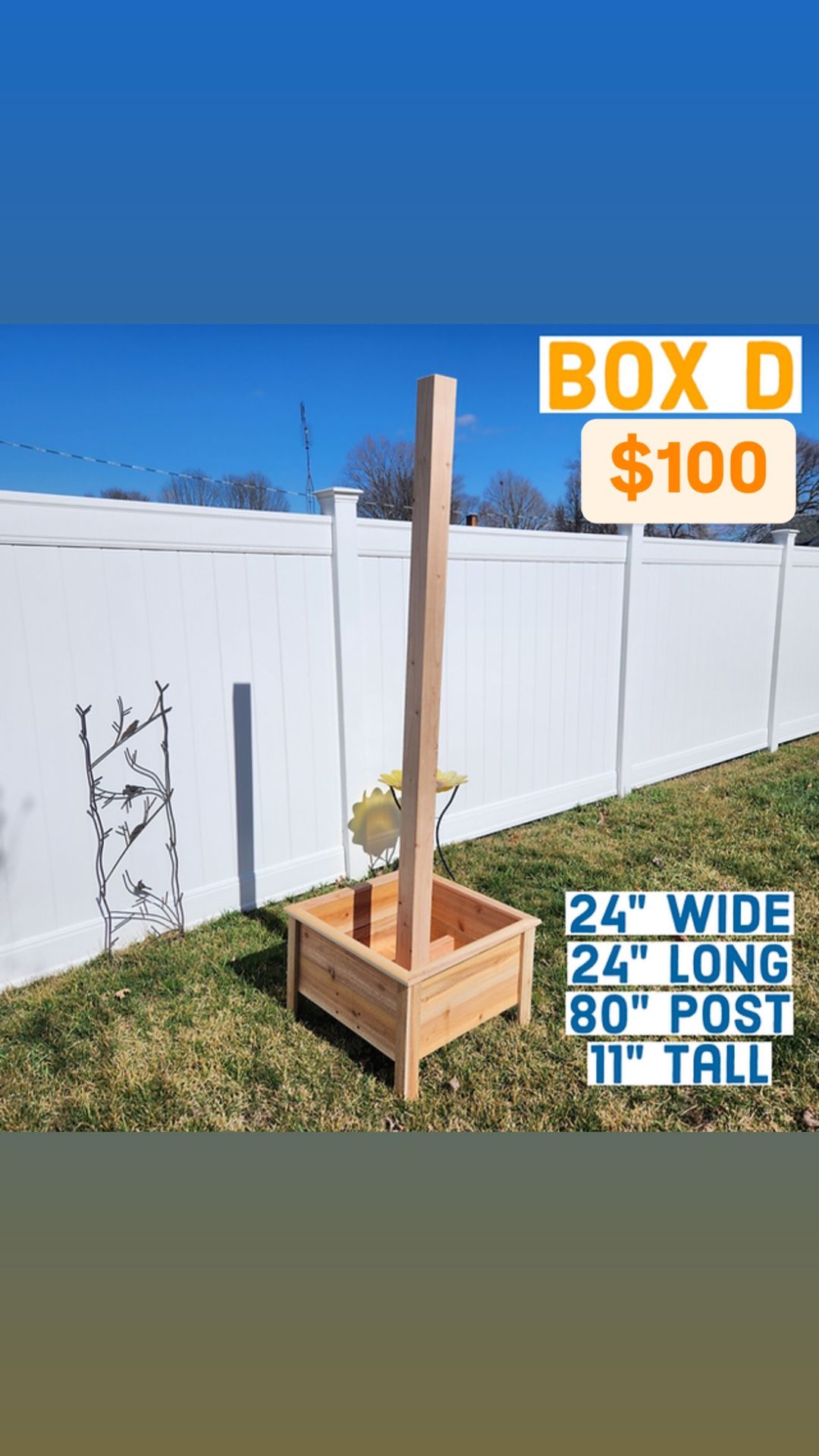 Planter With Post