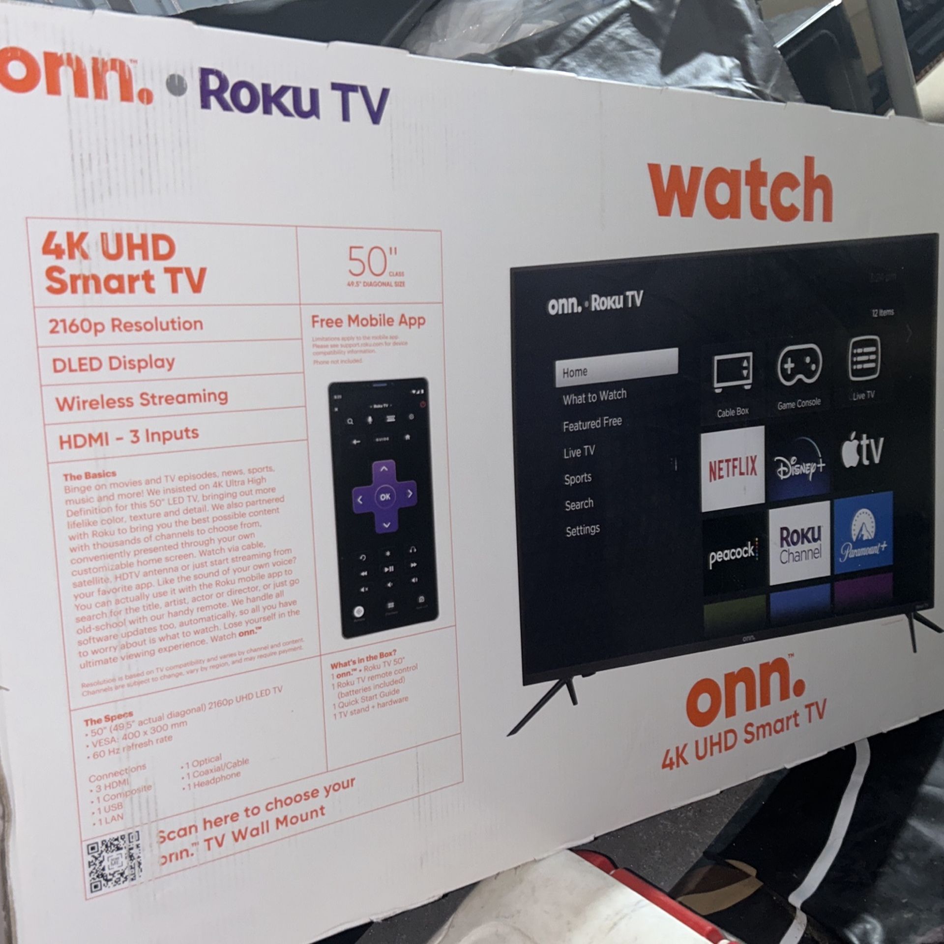 50 Inch 4k Brand New In Box In Opened