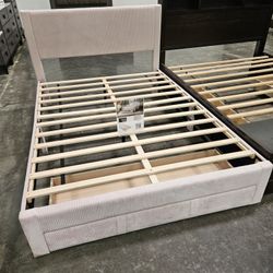 Brand New Queen Bed Front Drawer With Orthopedic Bamboo Matt $389