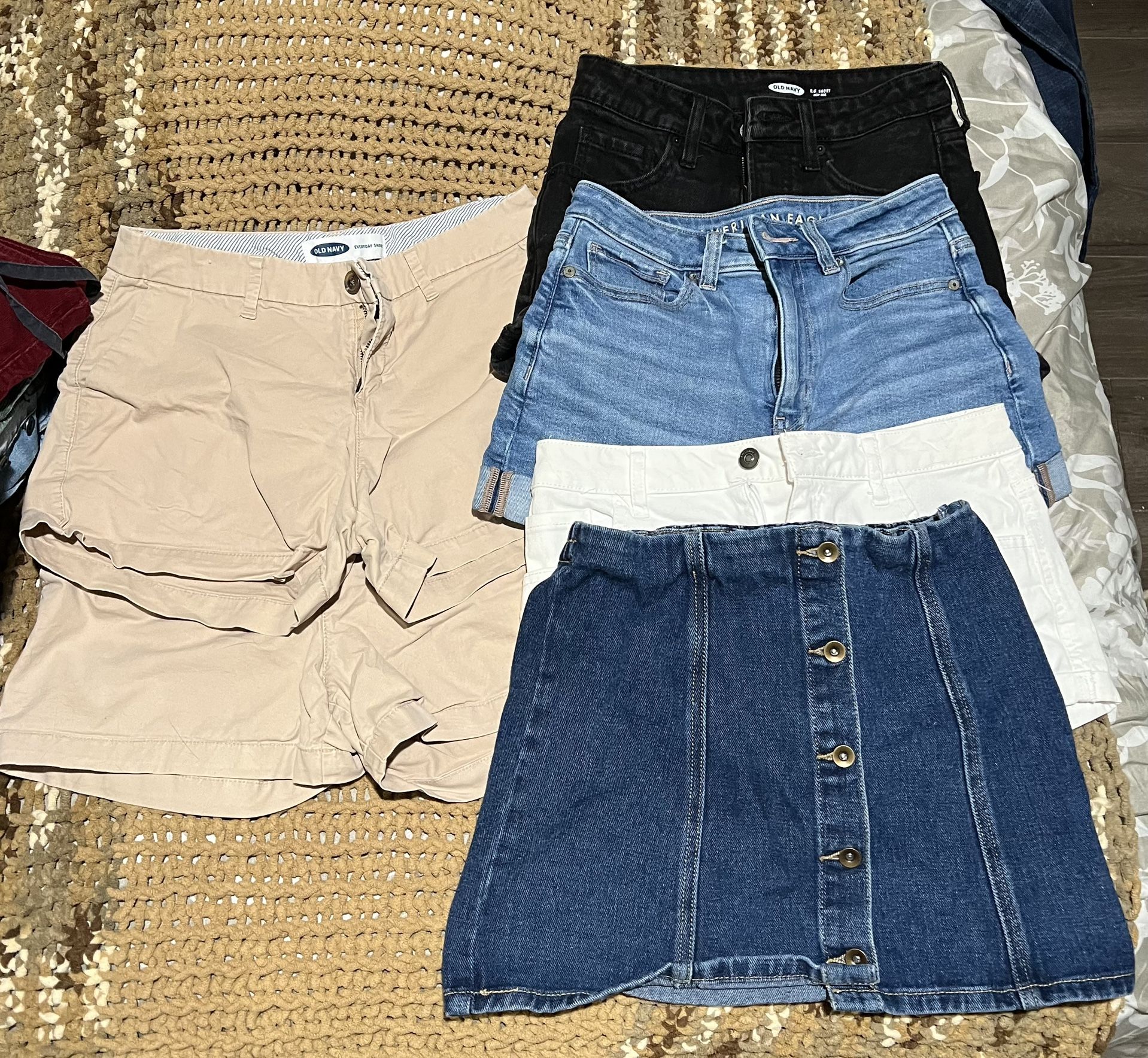 Women’s/Junior Shorts Plus A Skirt Bundle For Sale