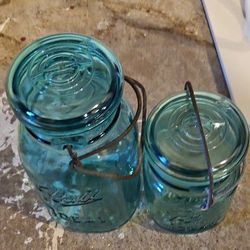 Blue Ball Jars Vintage